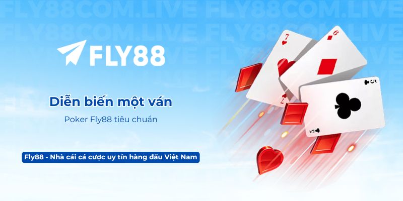 Diễn biến một ván Poker Fly88 tiêu chuẩn